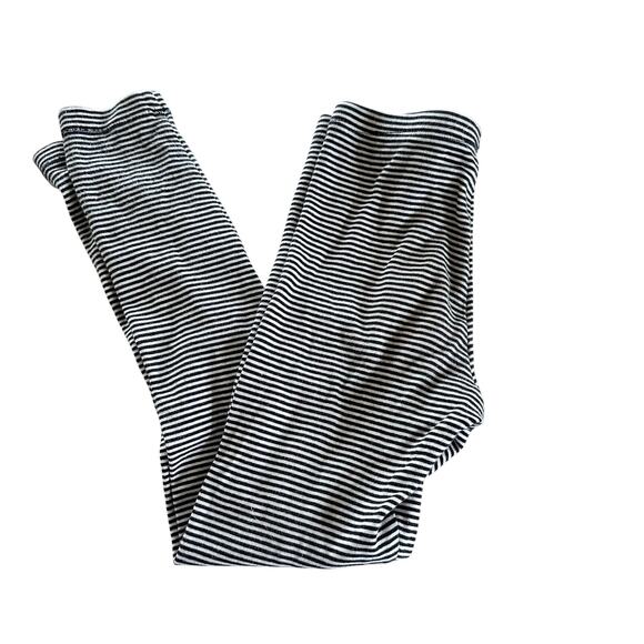 Tea Collection Black Stripe Leggings - Size 10 Girls - Picture 1 of 3